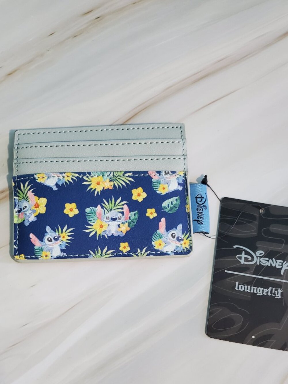NWT Loungefly x Disney Floral Lilo & Stitch Cardholder